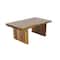 Brown Wood Contemporary Coffee Table, 16" x 40" x 24"